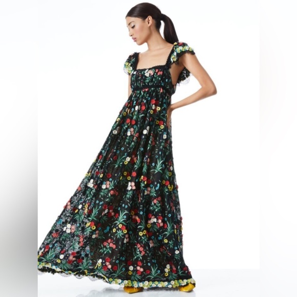 ALICE + OLIVIA - MCKENNA EMBELLISHED EMPIRE WAIST GOWN - NWT - Picture 3 of 6